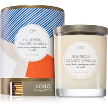 Kobo natural math bourbon soaked vanilla lumânare parfumată