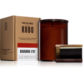 Kobo woodblock bourbon 1792 lumânare parfumată