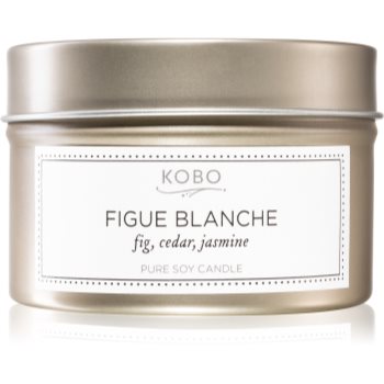 Kobo motif figue blanche lumânare parfumată în placă