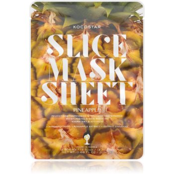 KOCOSTAR Slice Mask Sheet Pineapple masca de celule cu efect de fermitate