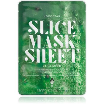 KOCOSTAR Slice Mask Sheet Cucumber mască textilă calmantă cu efect de hidratare