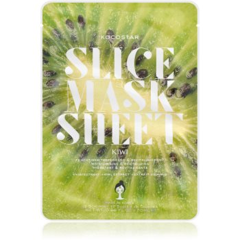 KOCOSTAR Slice Mask Sheet Kiwi mască textilă iluminatoare cu vitamina C