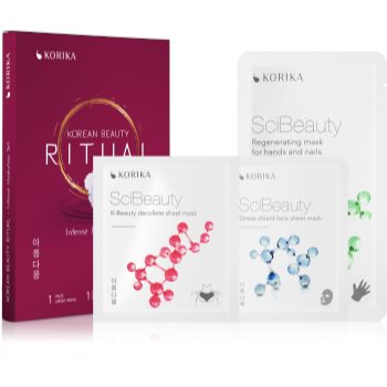 Korika korean beauty ritual intense hydration set de măști faciale