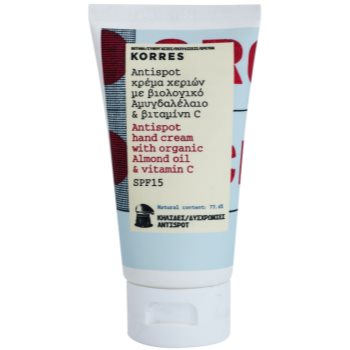 Korres almond oil & vitamin c crema de maini impotriva petelor pigmentate spf 15