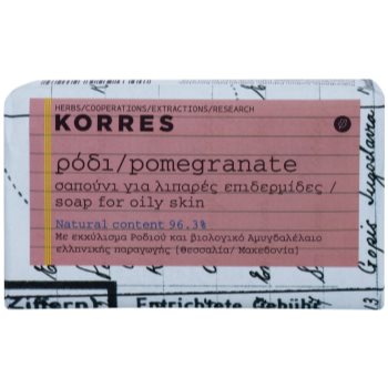 Korres Pomegranate sapun solid pentru ten gras