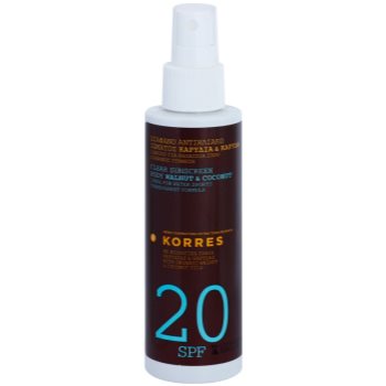 

Korres Walnut & Coconut нежирна емульсія після засмаги SPF 20 200 мл