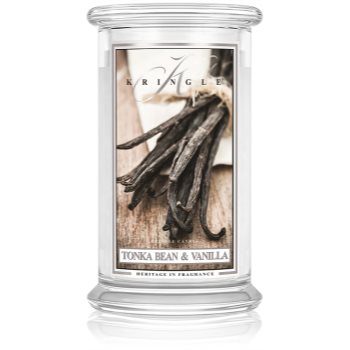 Kringle Candle Tonka Bean & Vanilla lumânare parfumată