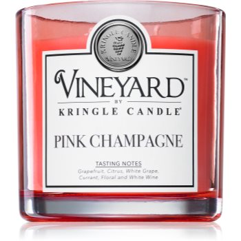 Kringle candle vineyard pink sparkling wine lumânare parfumată