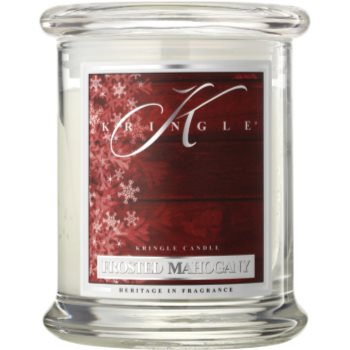 

Kringle Candle Frosted Mahogany ароматизована свічка 240 гр