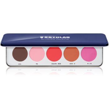 

Kryolan Basic Face & Body палетка рум'ян 5 відтінків 12,5 гр