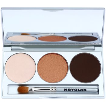 Kryolan Basic Eyes paleta farduri de ochi cu oglindă si aplicator