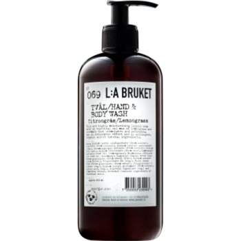 L:A Bruket Body tekuté mýdlo s citronovou trávou na ruce a tělo 450 ml