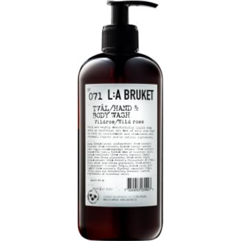 L:A Bruket Body tekuté mýdlo s divokou růží na ruce a tělo 450 ml