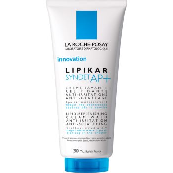 Fotografie La Roche-Posay Lipikar Syndet AP+ čisticí krémový gel proti podráždení a svědění pokožky 200 ml