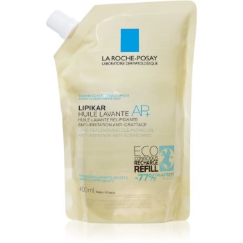 La roche-posay lipikar huile ap+ ulei de curățare relipidic alcalin împotriva iritației rezervă