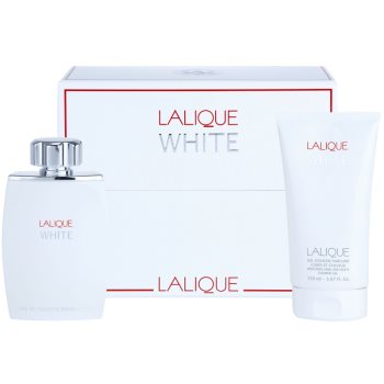 Fotografie Lalique White dárková sada III. toaletní voda 125 ml + sprchový gel 150 ml