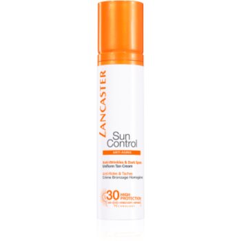 Fotografie Lancaster Sun Control opalovací krém na obličej s protivráskovým účinkem SPF 30 50 ml