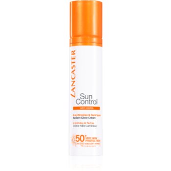 Fotografie Lancaster Sun Control opalovací krém na obličej s protivráskovým účinkem SPF 50+ 50 ml