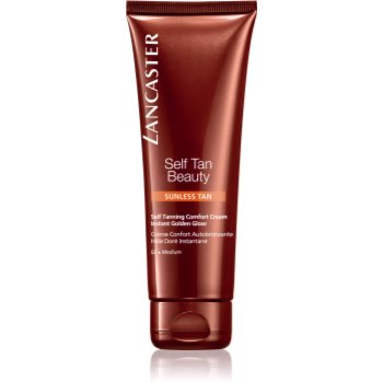 Lancaster Self Tan Beauty komfortní samoopalovací krém na tělo a obličej odstín 02 Medium 125 ml