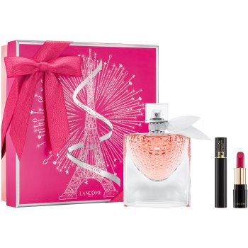 

Lancôme La Vie Est Belle L’Éclat подарунковий набір II. Парфумована вода 50 ml + туш для вій 2 ml + mini L’Absolu Rouge Matte 378 Rose Lancôme 1,6 g