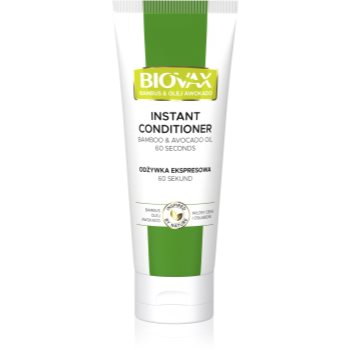L’biotica biovax bamboo & avocado oil balsam regenerator express pentru par deteriorat