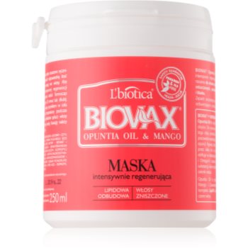 L’biotica biovax opuntia oil & mango masca pentru regenerare pentru par deteriorat