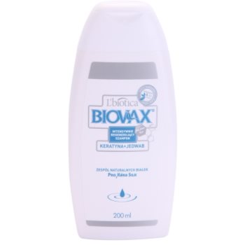 L’biotica biovax keratin & silk sampon fortifiant cu complex de keratina