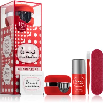 Le Mini Macaron Gel Manicure Kit Cherry Red set de cosmetice VII. (pentru unghii) pentru femei poza