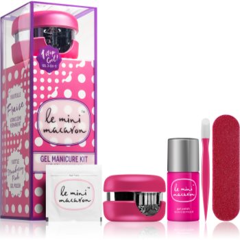 Le Mini Macaron Gel Manicure Kit Strawberry Pink set de cosmetice IV. (pentru unghii) pentru femei