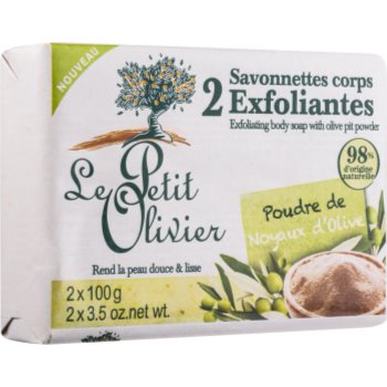 

Le Petit Olivier Bath & Shower Olive мило - пілінг 2 x100 гр