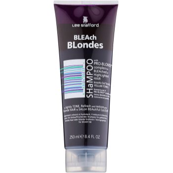 Lee stafford bleach blondes șampon pentru păr blond neutralizeaza tonurile de galben