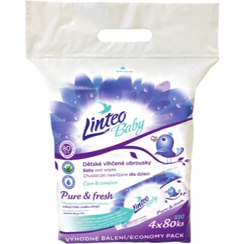 Linteo baby pure & fresh servetele delicate pentru copii big pack