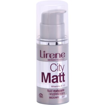 Lirene City Matt Make-up lichid matifiant cu efect de netezire poza