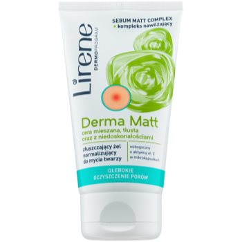 

Lirene Derma Matt нормалізуючий очищуючий гель-ексфоліант 150 мл