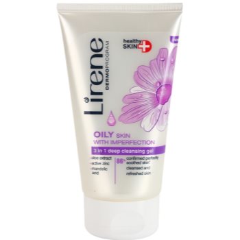 Lirene Healthy Skin+ Oily Skin gel intens pentru curatare pentru pielea cu imperfectiuni