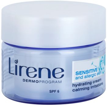 Lirene Healthy Skin+ Sensitive Skin crema hidratanta pentru a calma iritația SPF 6