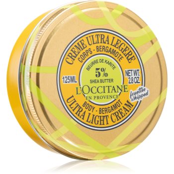 L’occitane shea butter body-bergamot ultra light cream cremă de corp ultra lejeră unt de shea