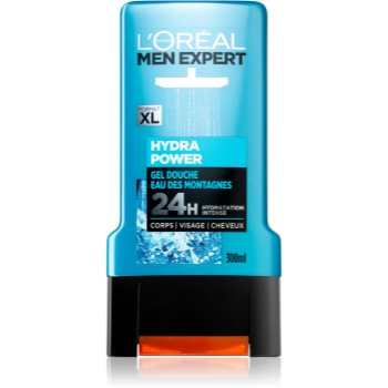 L’oréal paris men expert hydra power gel de dus pentru față, corp și păr