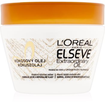 L’oréal paris elseve extraordinary oil coconut mască nutritivă cu ulei de cocos, pentru păr normal spre uscat
