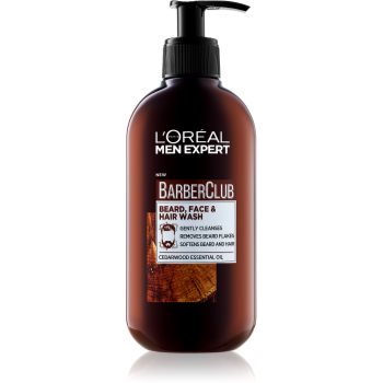 L’oréal paris barber club gel de curățat pentru față, barbă și păr