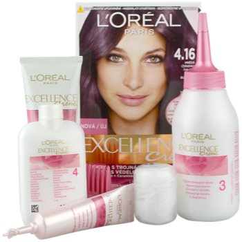 

L’Oréal Paris Excellence Creme фарба для волосся відтінок 4,16 Deep Plum