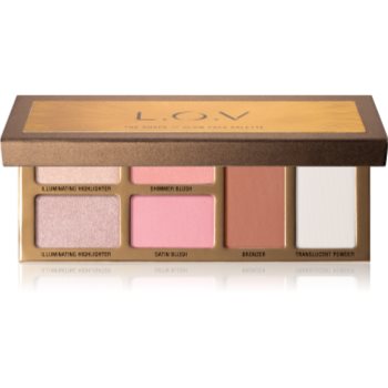 L.o.v. shape x glow paletă de farduri pentru obraji