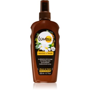 Lovea tanning gel monoi spray pentru accelerarea bronzului