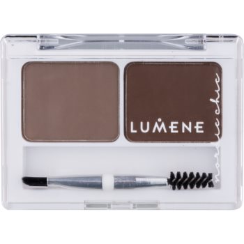 

Lumene Nordic Chic Компактний засіб для підводки бровей відтінок 1 Medium Brown 2 x 1,8 гр