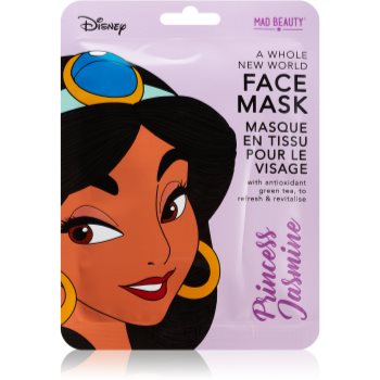 Mad beauty disney princess jasmine mască textilă revitalizantă cu extracte de ceai verde