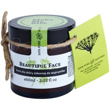 Make me bio face care beautiful face crema de zi usoara pentru pielea cu imperfectiuni
