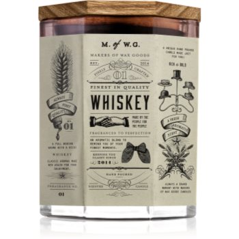 Makers of Wax Goods Whiskey lumânare parfumată cu fitil din lemn