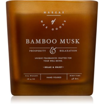 Makers of Wax Goods Bamboo Musk lumânare parfumată