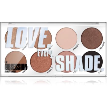 Makeup obsession love every shade paletă cu farduri de ochi