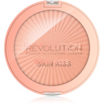 

Makeup Revolution Skin Kiss рум'яна – тіні для повік – хайлатер відтінок Rose Gold Kiss 14 гр